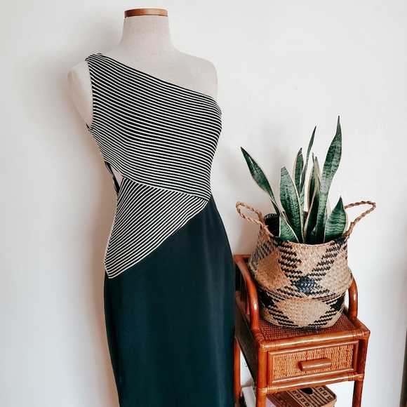 Vintage Alex evenings single shoulder dress - Picture 1 of 7